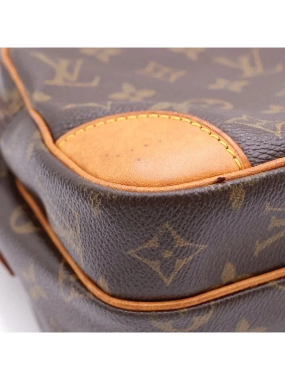 Louis Vuitton Monogram Nile Leather Shoulder Bag Brown